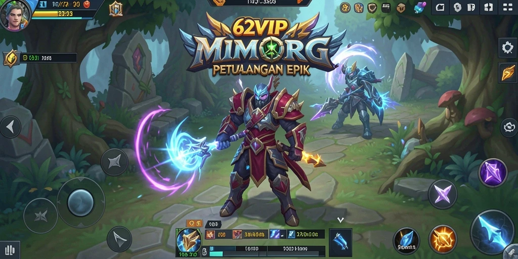 Tangkapan layar 62VIP yang menunjukkan aksi pertarungan dalam gameplay MMORPG.