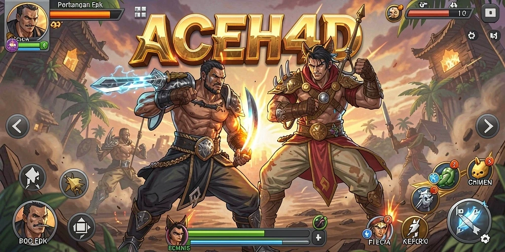 Gameplay seru di ACEH4D dengan pertarungan intens.