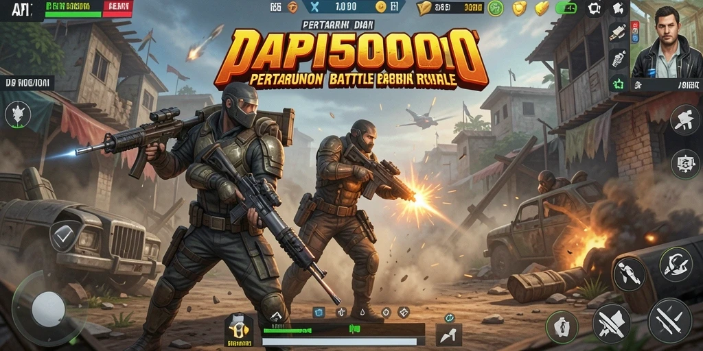 Gameplay intens dan mengasyikkan dalam API5000 Battle Royale.