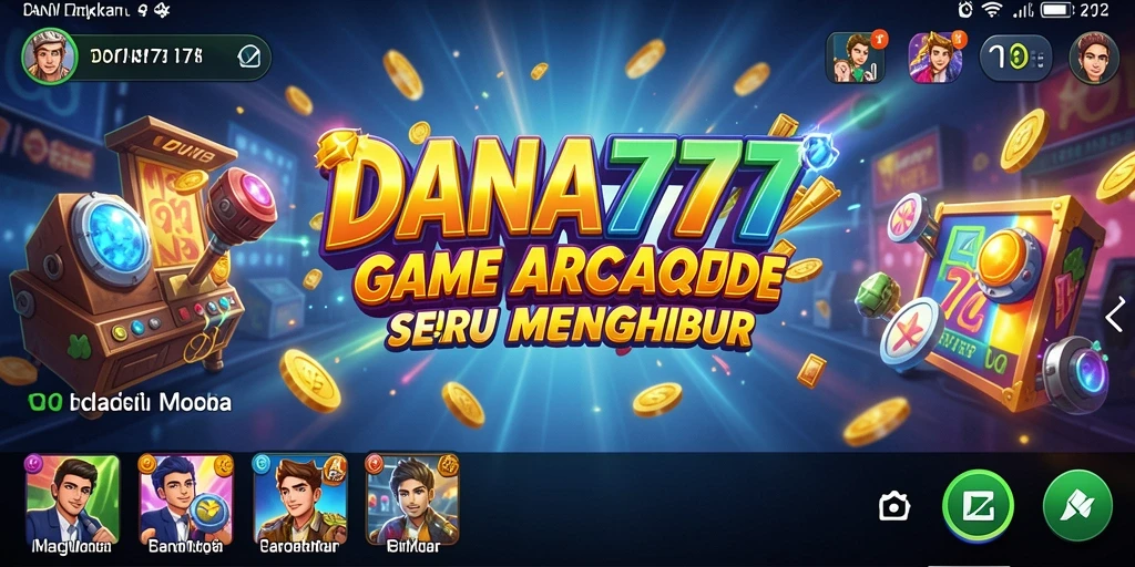 Gameplay seru DANA777 dengan tantangan Arcade yang menarik.