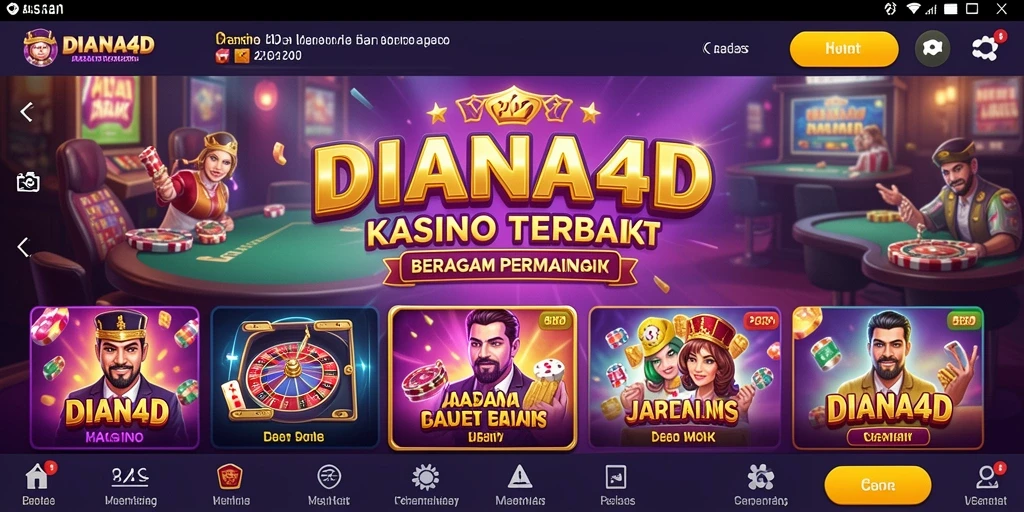 Screenshot gameplay Kasino yang menarik dari DIANA4D.