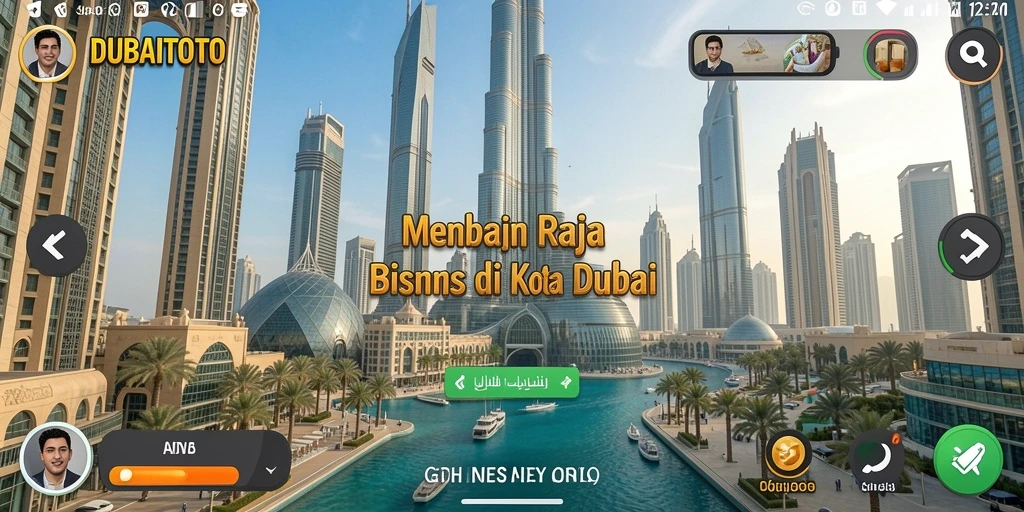 Tampilan gameplay DUBAITOTO dengan elemen Tycoon yang seru.