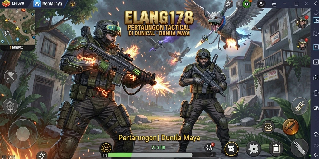 Gameplay seru dan taktis dari ELANG178.