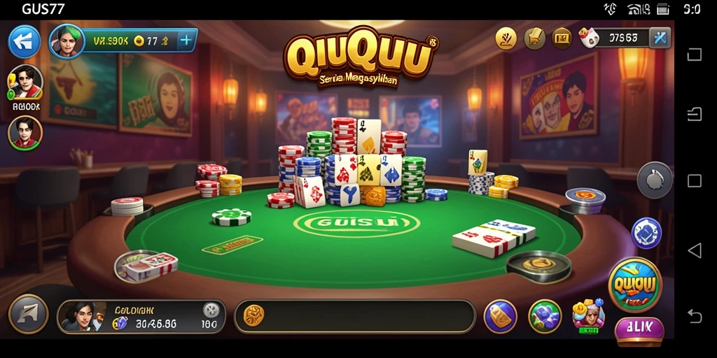 Tampilan gameplay QiuQiu yang seru dan menarik di GUS77.