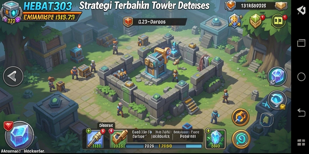 Tangkapan layar HEBAT303 menampilkan aksi seru dalam Tower Defense.