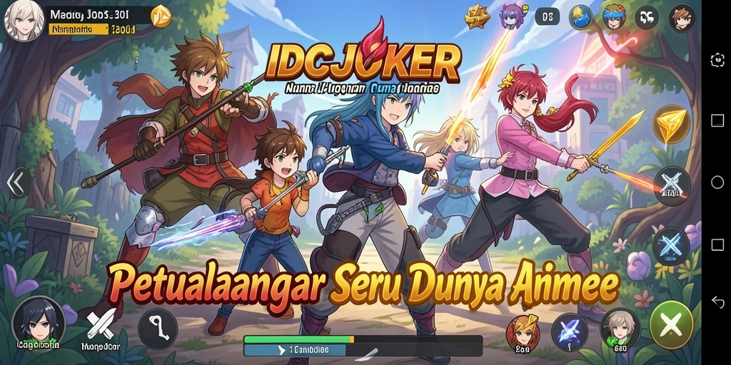 Tampilan gameplay menarik dari IDCJOKER dalam dunia Anime.