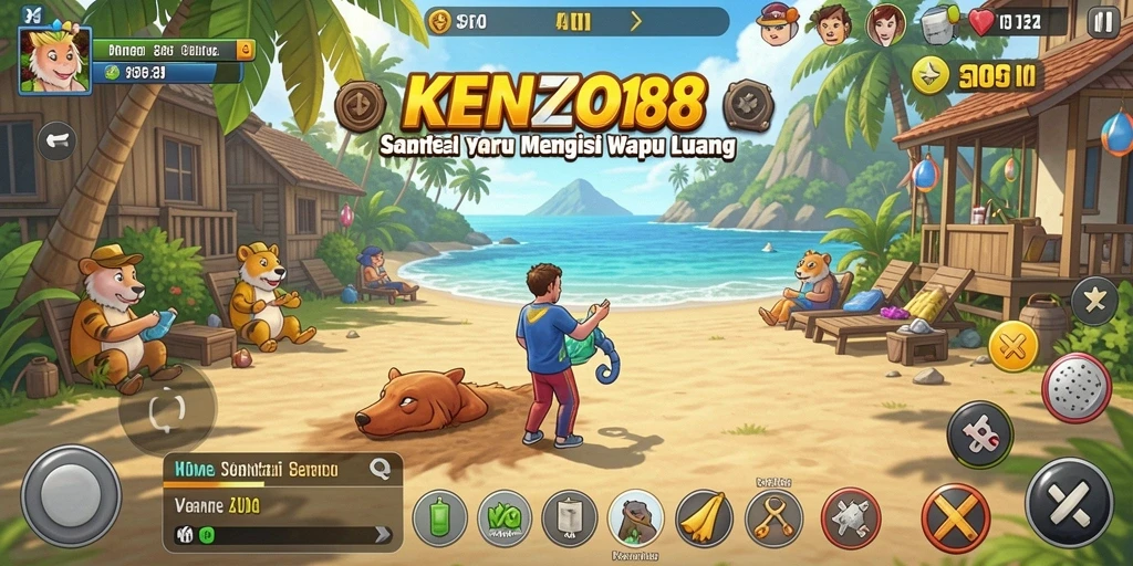Screenshot gameplay KENZO188 menampilkan aksi seru dan tantangan menarik.