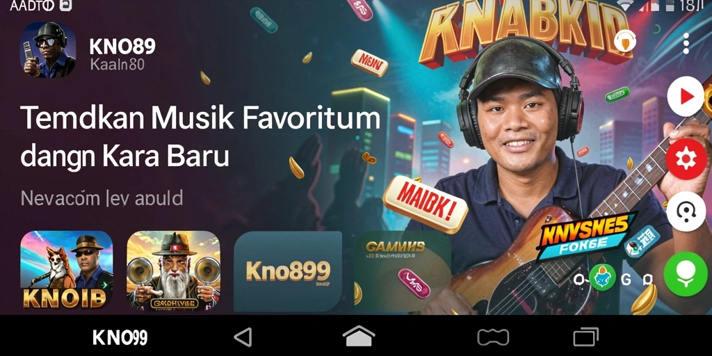 Screenshot KNO89 menampilkan gameplay interaktif musik yang seru.
