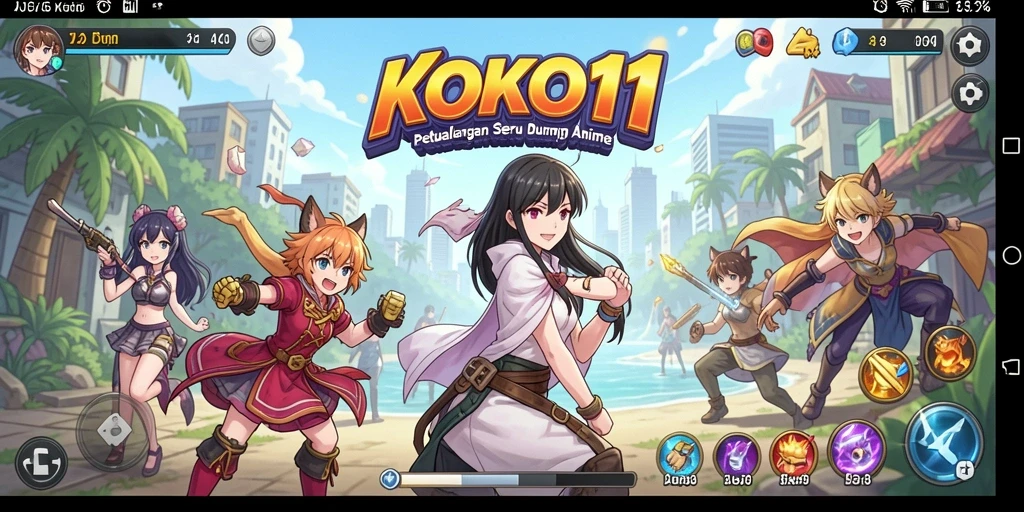 Gameplay KOKO11 yang menarik, penuh karakter Anime yang mengesankan.