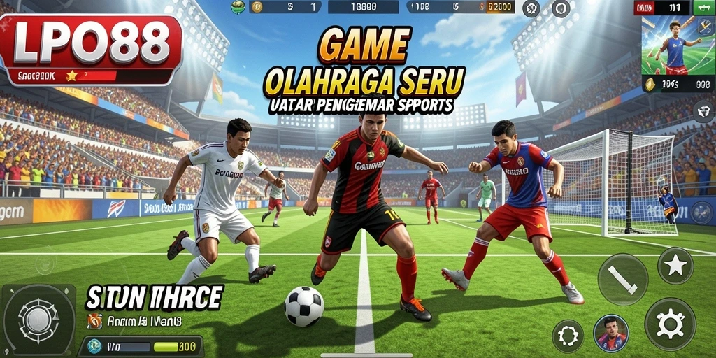 Screenshot LPO88 menampilkan aksi seru permainan olahraga.