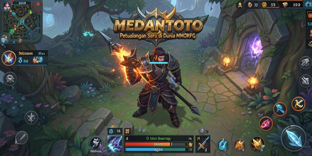 Tampilan menakjubkan dari gameplay petualangan di MEDANTOTO.