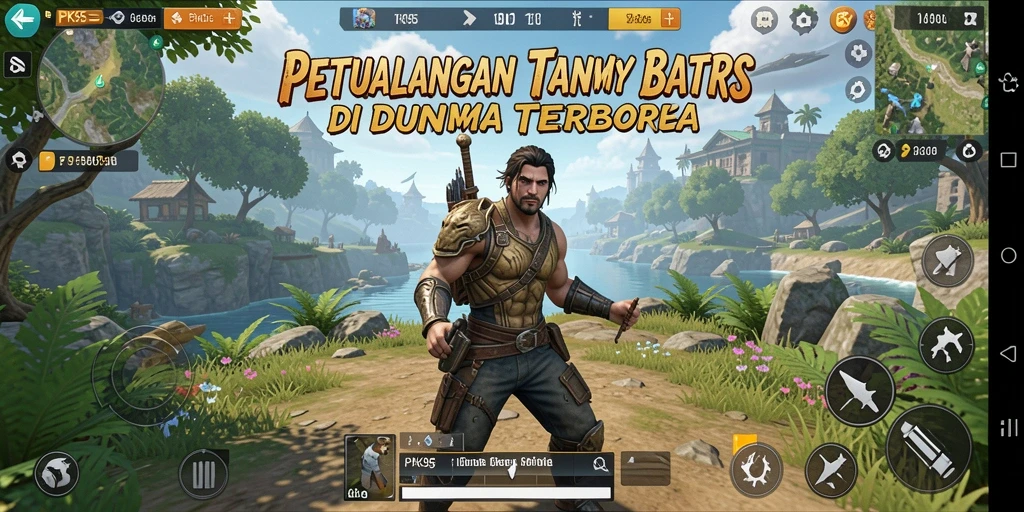 Gameplay seru PK95 di dunia terbuka yang luas.