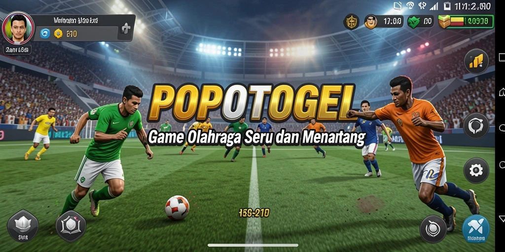 Tangkapan layar dari gameplay POPOTOGEL yang penuh aksi olahraga.