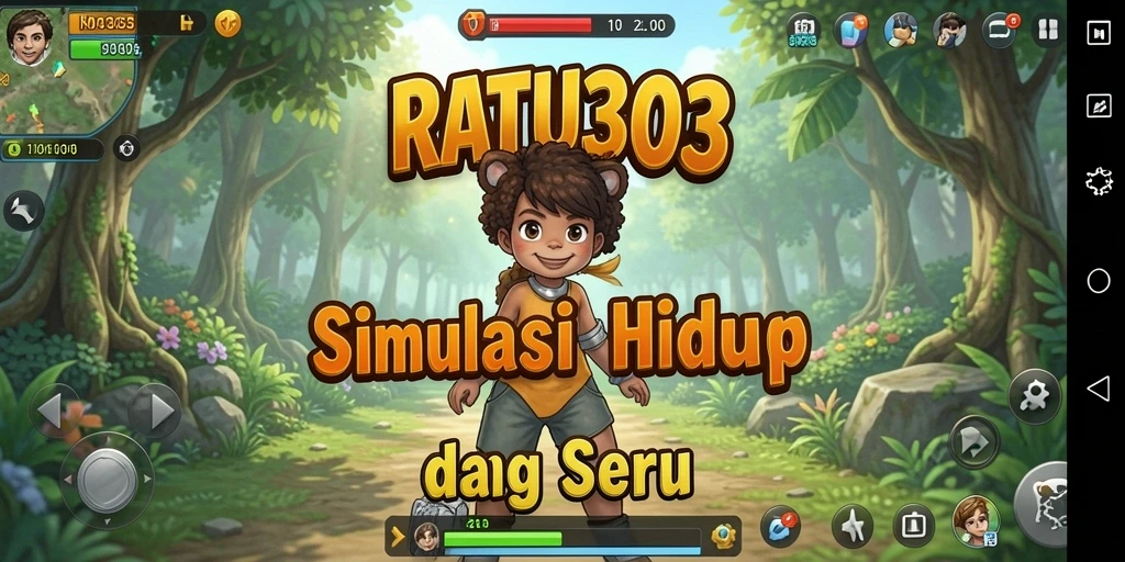 Screenshot gameplay menunjukkan interaksi dan desain karakter yang menarik.