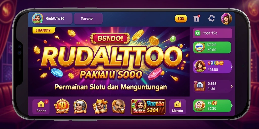 Tampilan gameplay menarik dari RUDALTOTO menunjukkan keseruan bermain Slot.