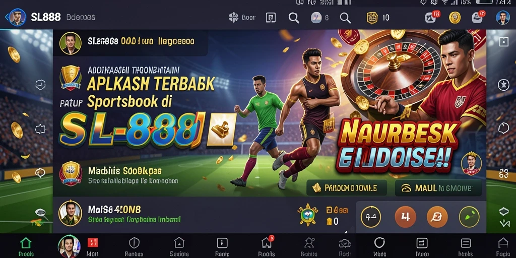 Tampilan gameplay menarik dari aplikasi Sportsbook SL888.