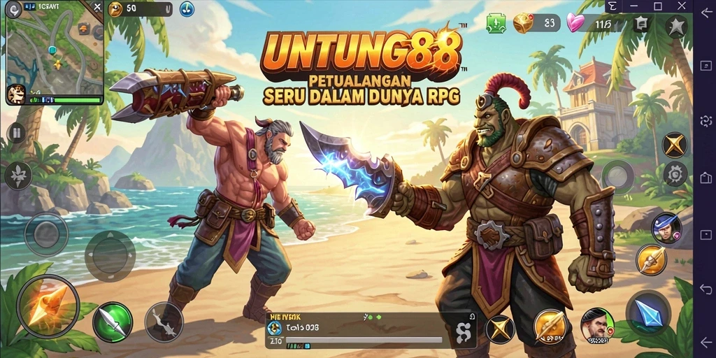 Screenshot UNTUNG88 menampilkan petualangan mendebarkan dalam dunia RPG.